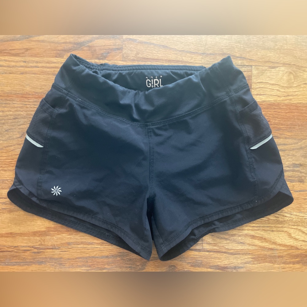 Athleta Girl Black Workout Shorts Size S/7